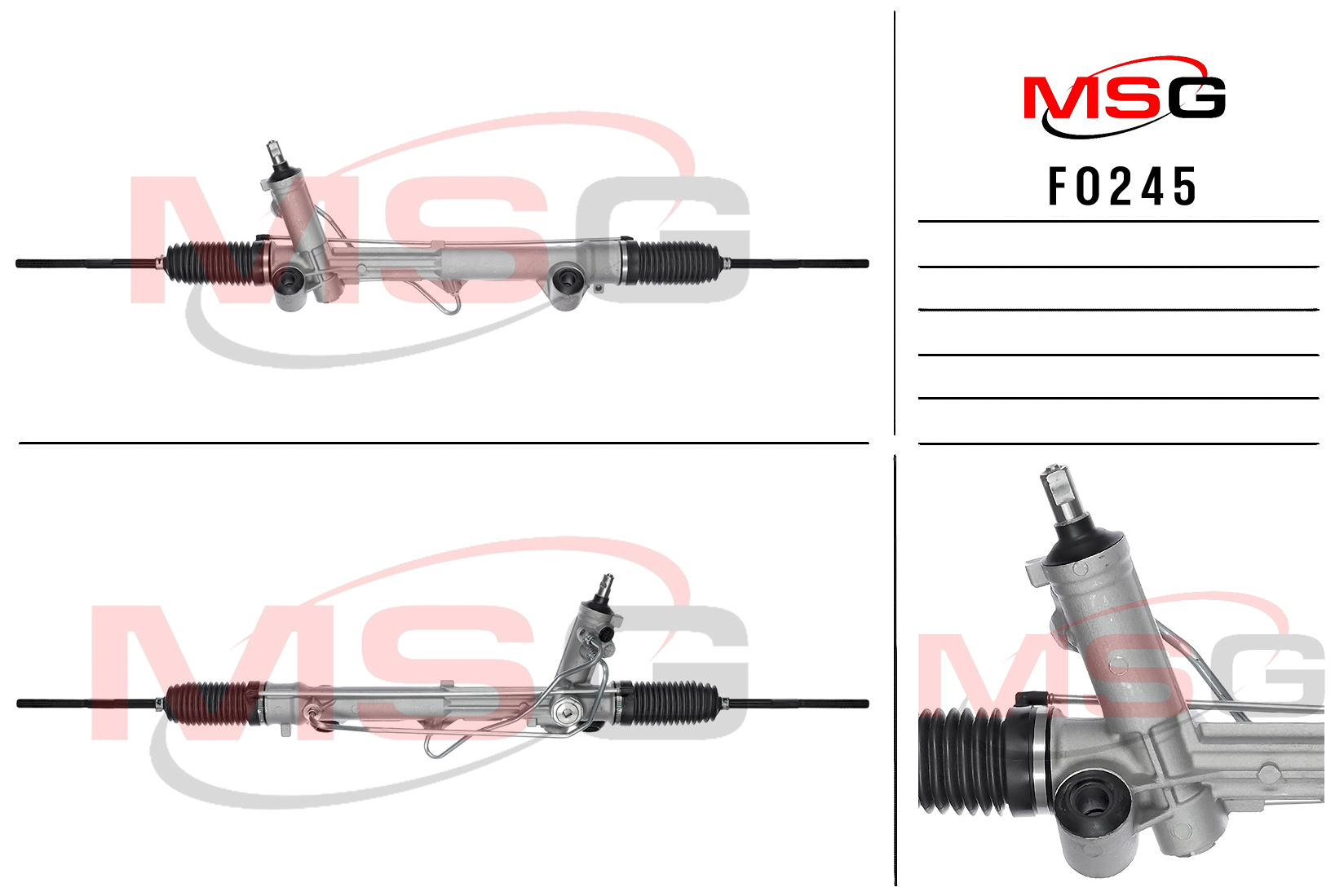 Рулевая рейка c ГУР новая Ford USA Mustang 1993-2005 - MSG FO245