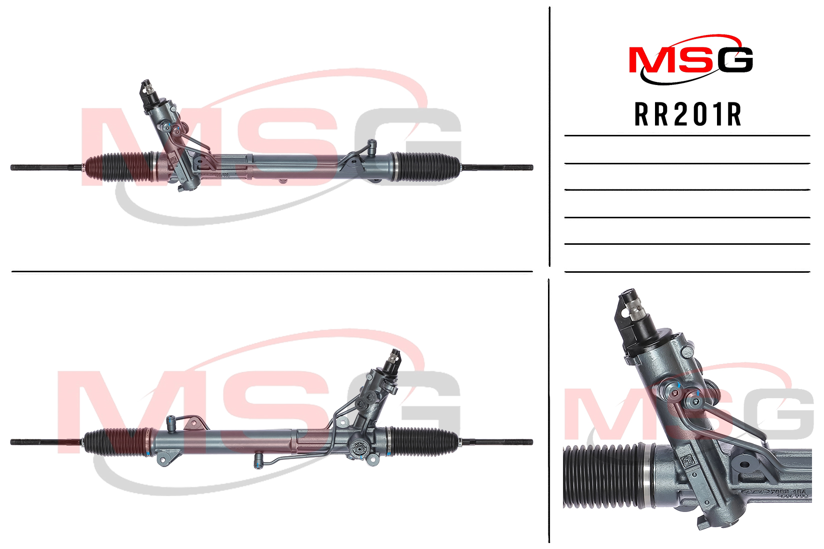 Рейка рулевая с ГУР rolls-royce phantom 02- MSG rr201r - MSG RR201R