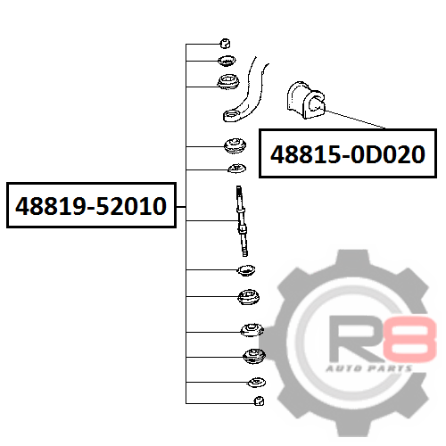 Стойка стабилизатора - R8 R84881952010