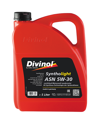Масло мотор. синт. divinol Syntholight ASN 5w-30 - 5 л. /3 - DIVINOL 49150-K007