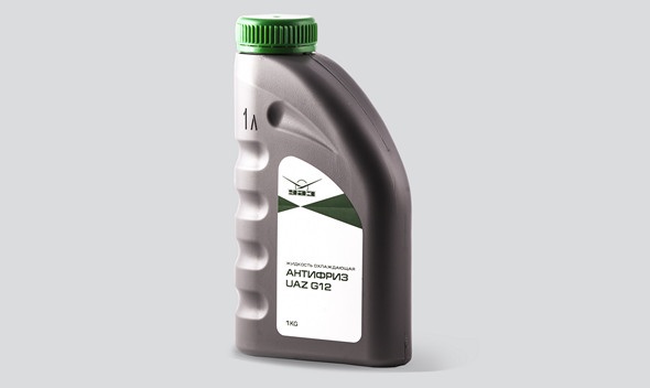 Антифриз УАЗ G12 (Зеленый) ( литрушка) - UAZ 000000473401600