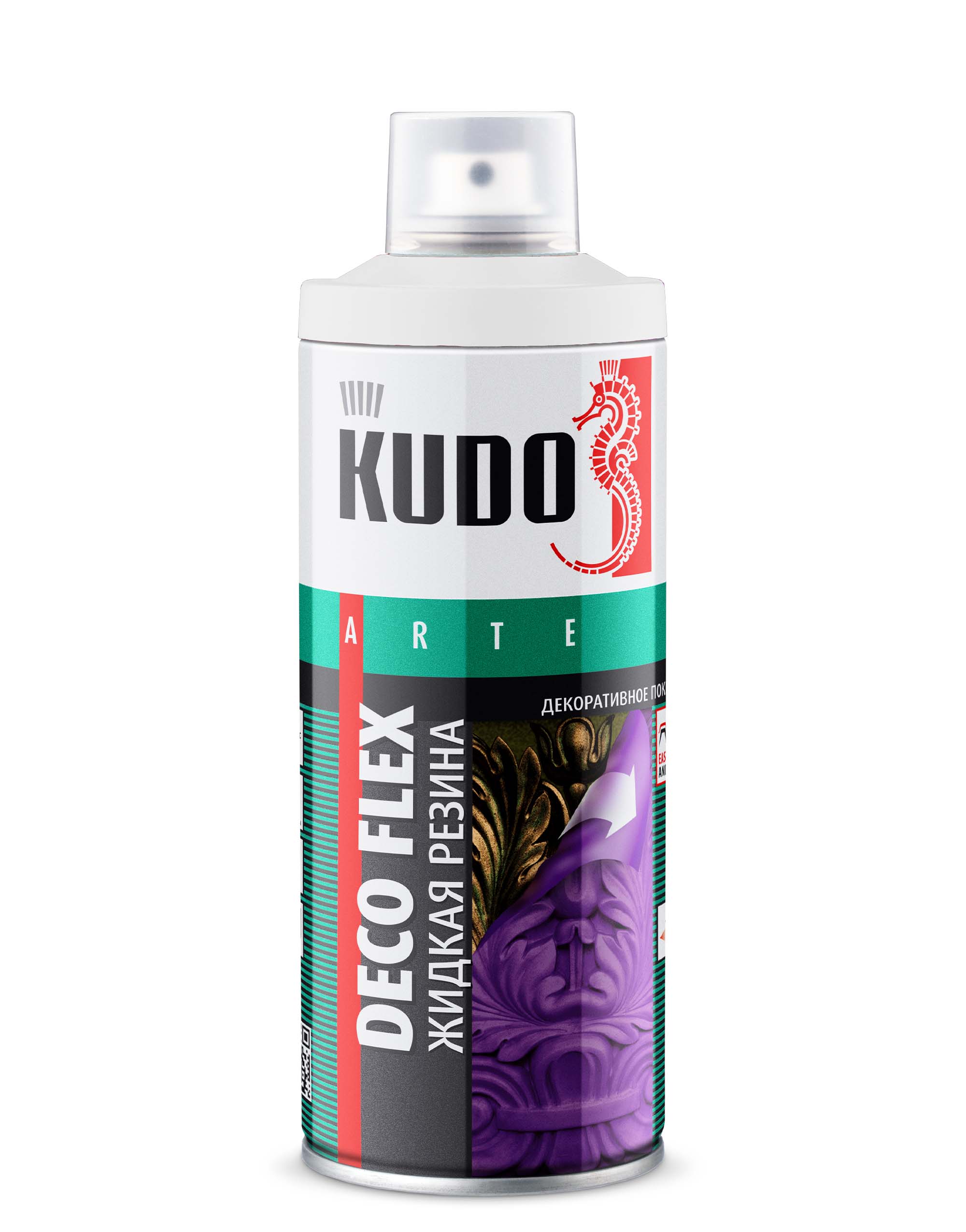 Жидкая резина deco flex Прозрачная 520 мл - KUDO KU-5351