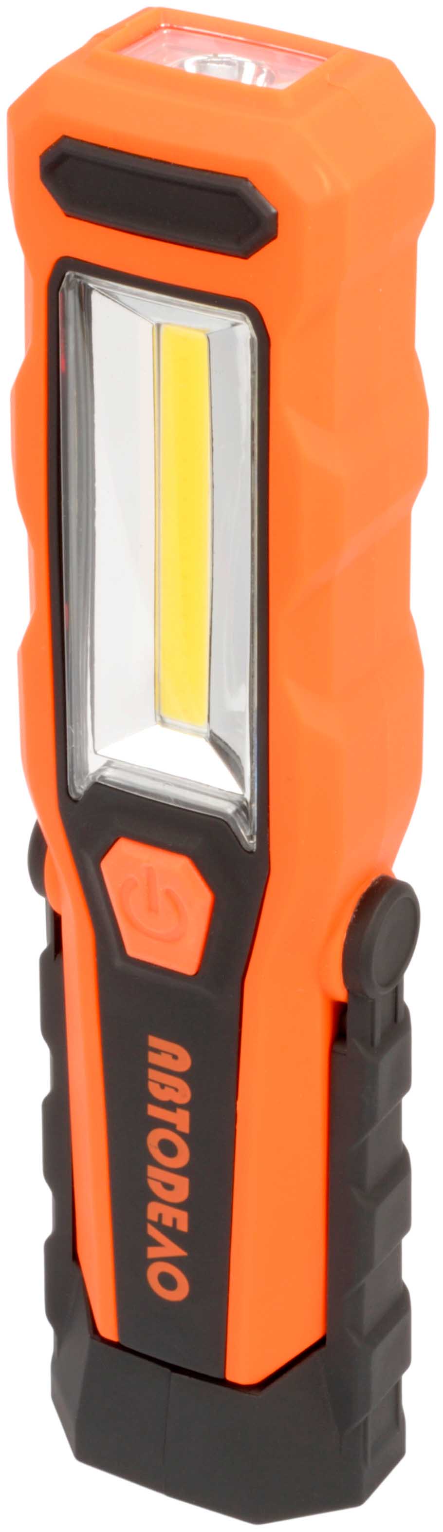 Фонарь светодиодный поворотный с магнитом 3W cob+1w led, 280Lm, Li-ion 1800mAh - АвтоДело 44310
