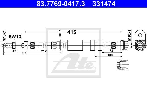 Hose Line - ATE 83.7769-0417.3