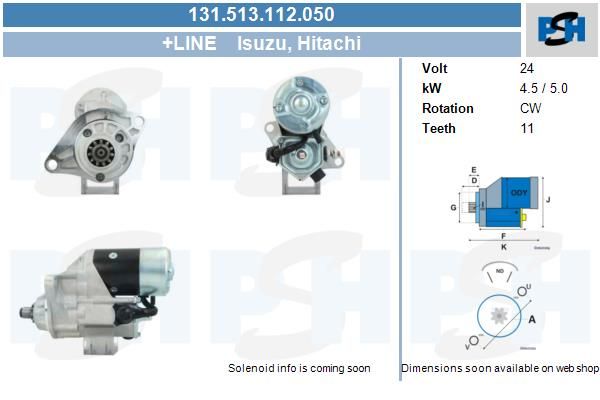 Starter - BV PSH 131.513.112.050
