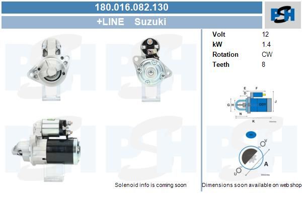 Starter - BV PSH 180.016.082.130