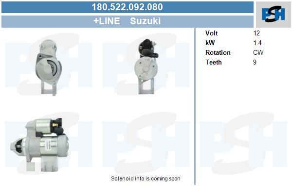 Starter - BV PSH 180.522.092.080