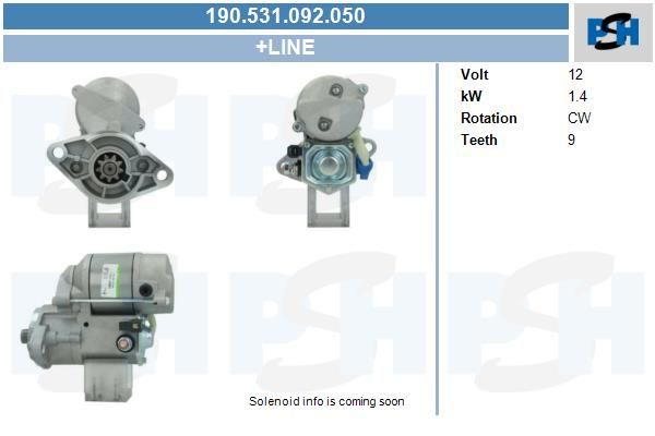 Starter - BV PSH 190.531.092.050