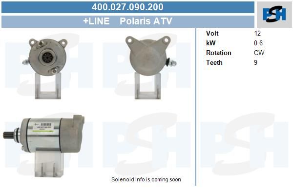 Starter - BV PSH 400.027.090.200