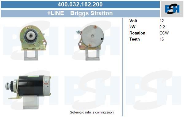 Starter - BV PSH 400.032.162.200