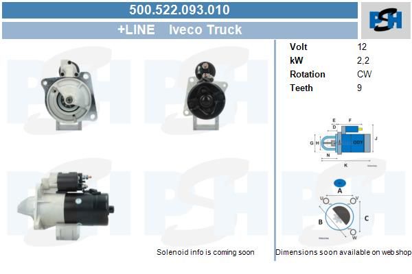 Starter - BV PSH 500.522.093.010