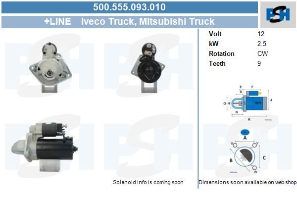 Starter - BV PSH 500.555.093.010