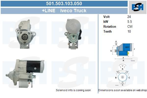 Starter - BV PSH 501.503.103.050