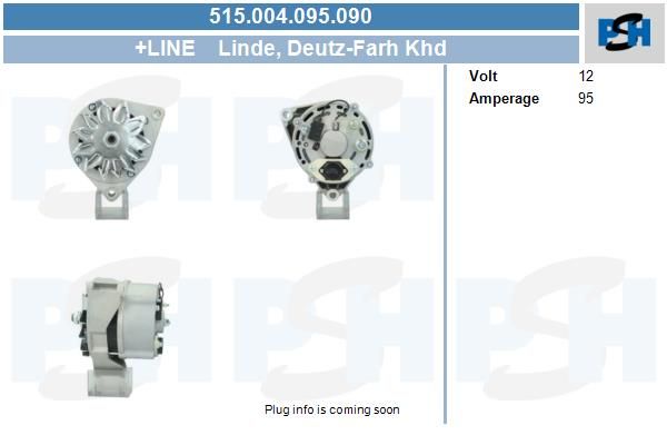 Alternator - BV PSH 515.004.095.090