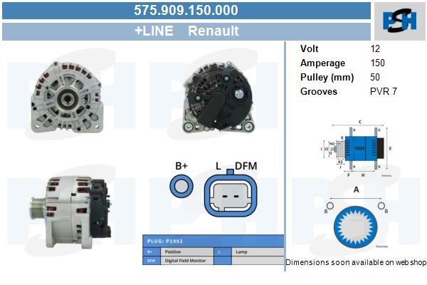 Alternator BV PSH 575.909.150.000