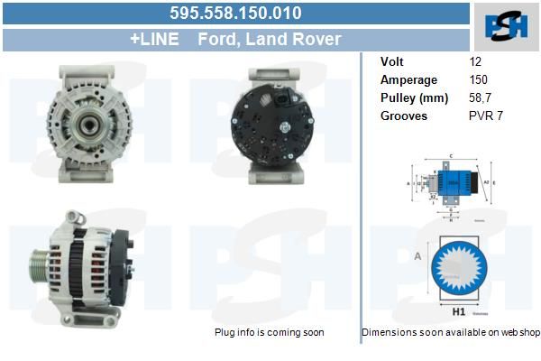 Alternator - BV PSH 595.558.150.010