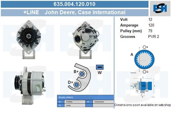 Alternator - BV PSH 635.004.120.010