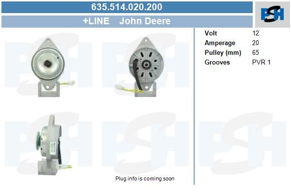 Alternator - BV PSH 635.514.020.200