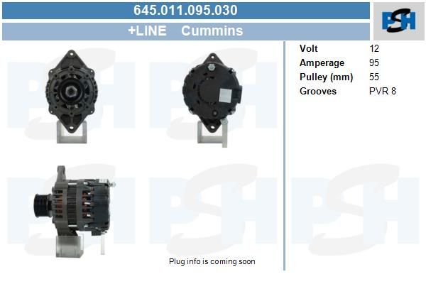 Alternator - BV PSH 645.011.095.030