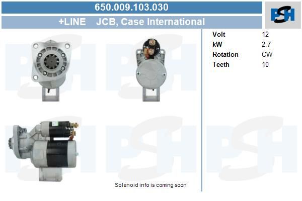 Starter - BV PSH 650.009.103.030