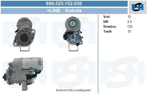 Starter - BV PSH 690.525.152.050