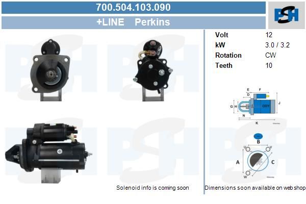 Starter - BV PSH 700.504.103.090