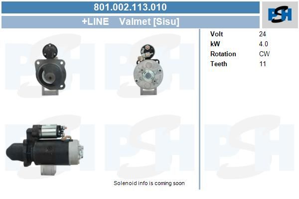 Starter - BV PSH 801.002.113.010
