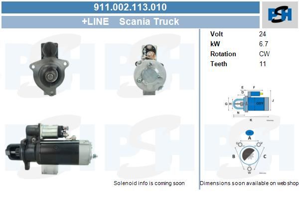 Starter - BV PSH 911.002.113.010
