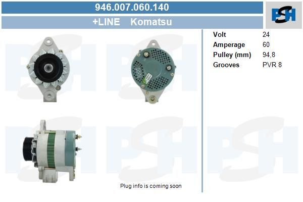 Alternator - BV PSH 946.007.060.140