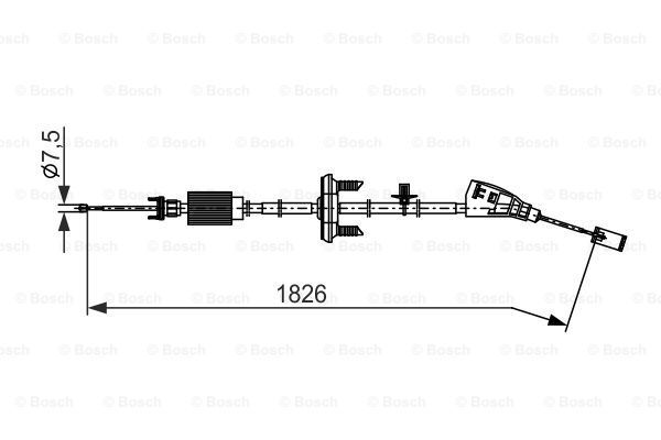 Трос стояночного тормоза - Bosch 1 987 482 795