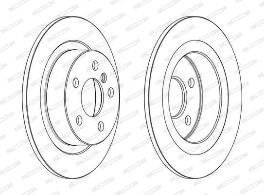 Brake Disc | зад | - Ferodo DDF2612C