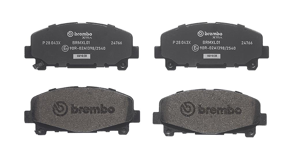 Колодки тормозные дисковые Xtra | перед | - Brembo P 28 043X