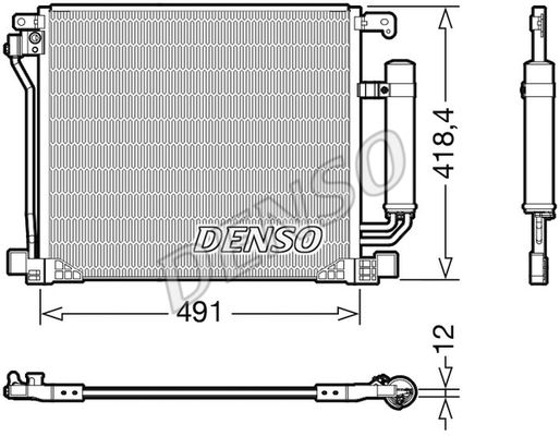 Конденсор кондиционера - Denso DCN46025