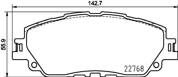 Brake Pad Set | перед | - Mintex MDB4050