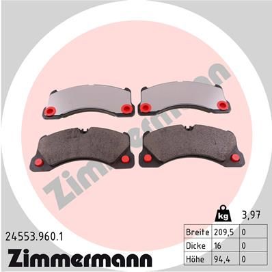 Brake Pad Set - Zimmermann 24553.960.1