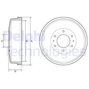 Brake Drum - Delphi BF559