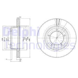 Brake Disc - Delphi BG2612C