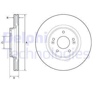 Brake Disc | перед | - Delphi BG4931C