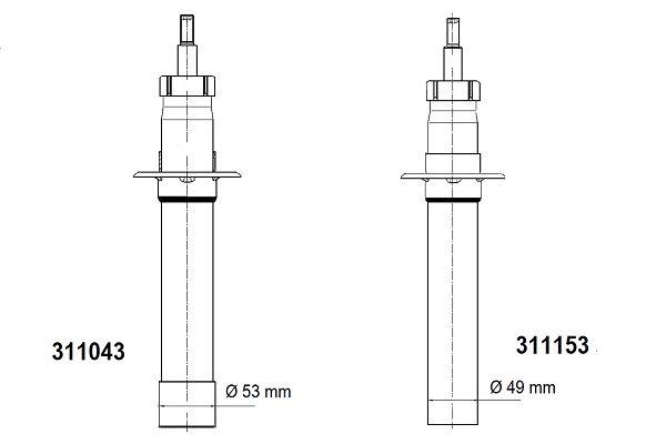 Damper | перед | - Al-ko 311153