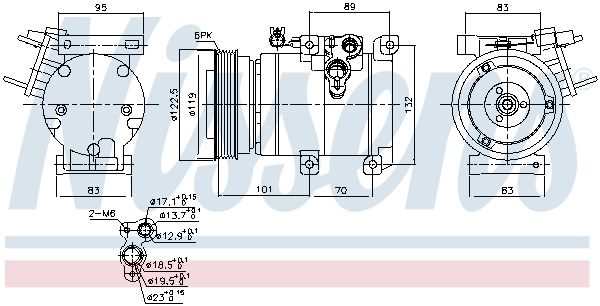Компрессор кондиционера - Nissens 890686