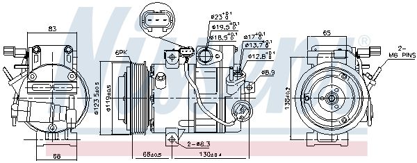 Компрессор кондиционера - Nissens 890687