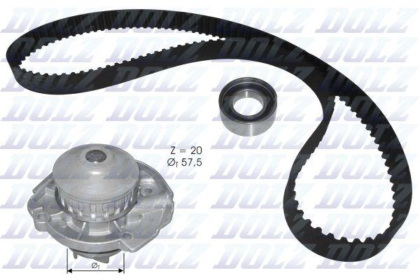 Комплект ГРМ с помпой - Dolz KD129