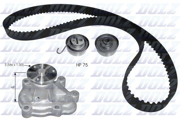 Комплект ГРМ с помпой - Dolz KD142