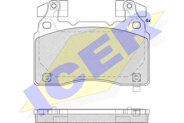 Brake Pad Set - Icer 182286