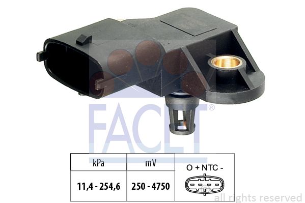Датчик давл. воздуха во впуск. газопр. Fiat Ducato 2.3/2.8JTD/Iveco Daily 00- - Facet 10.3110
