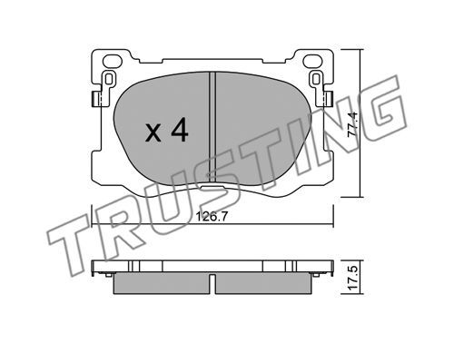 Brake Pad Set | перед | - Trusting 1093.0