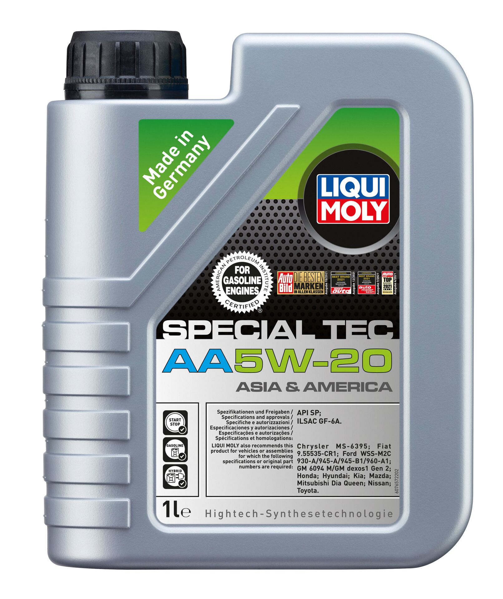 5w-20 Special Tec AA, API SM, 1л (НС-синт.мотор.масло) - Liqui Moly 20792