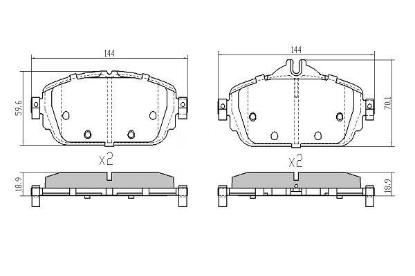 Brake Pad Set | перед | - FREMAX FBP-1895