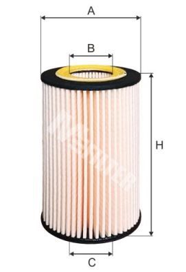 Фильтр масляный вставка - MFILTER TE 4031