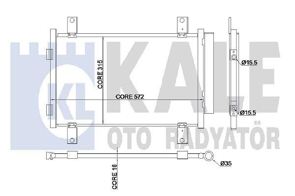 Condenser - Kale oto Radyator 345350